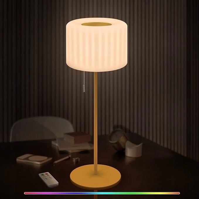 Lampa stołowa LED na zewnątrz przenośna bezprzewodowa z pilotem