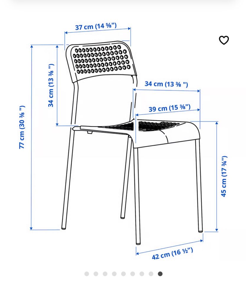 Krzesła biale IKEA