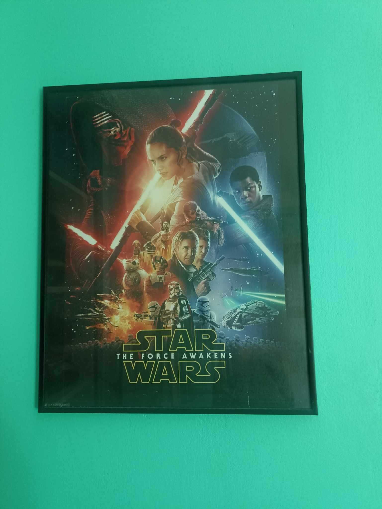 Plakat Star Wars w ramce za szkłem