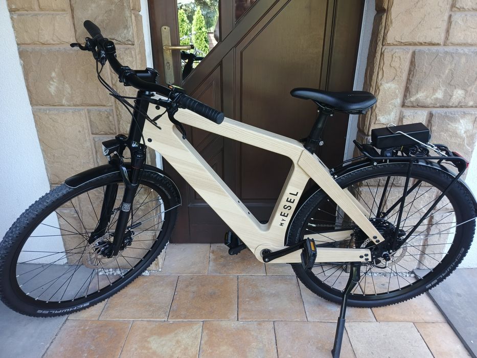 ROWERY Elektryczny DREWNIANY 28" Unikat Wysyłka