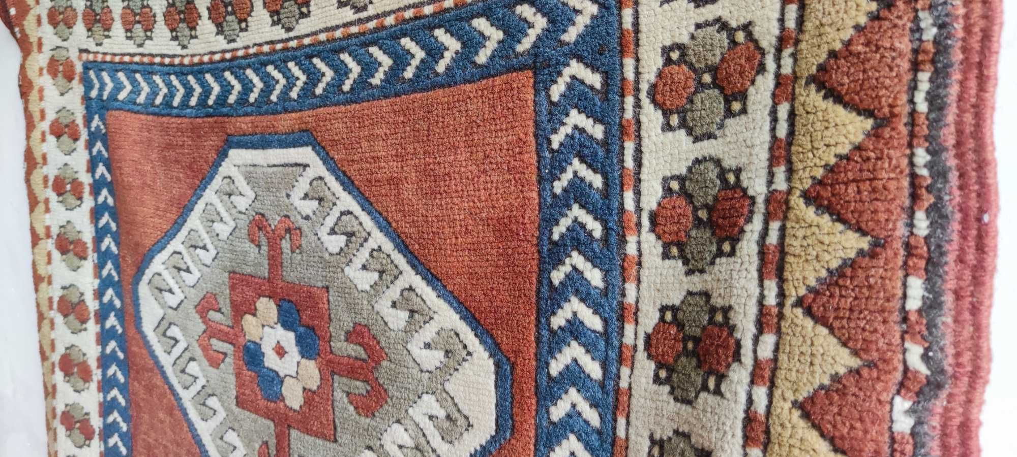 Ręcznie tkany dywan wełniany,Kaukaz .Super stan 348/104
