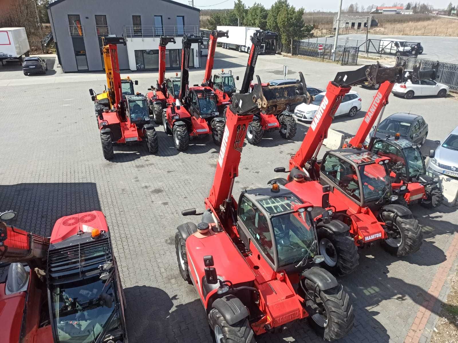 Wynajem najem ładowarki teleskopowe ładowarka teleskopowa Manitou, JCB