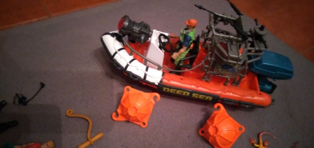 Barco de Resgate,Deep Sea,Action Figures+Fato de Mergulho+Acessórios