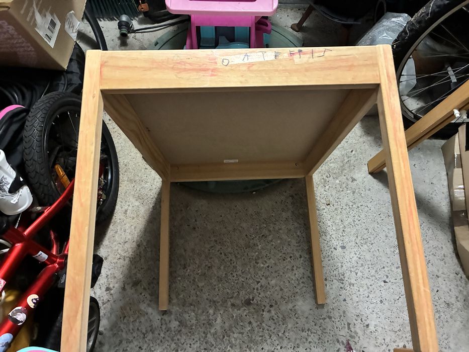 IKEA LATT Stolik dziecięcy i 2 krzesła DREWNO ZESTAW