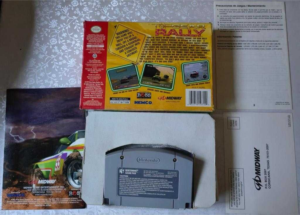 Gra Top Gear Rally na konsolę Nintendo 64, ekstra wyścigówka, jak NFS!