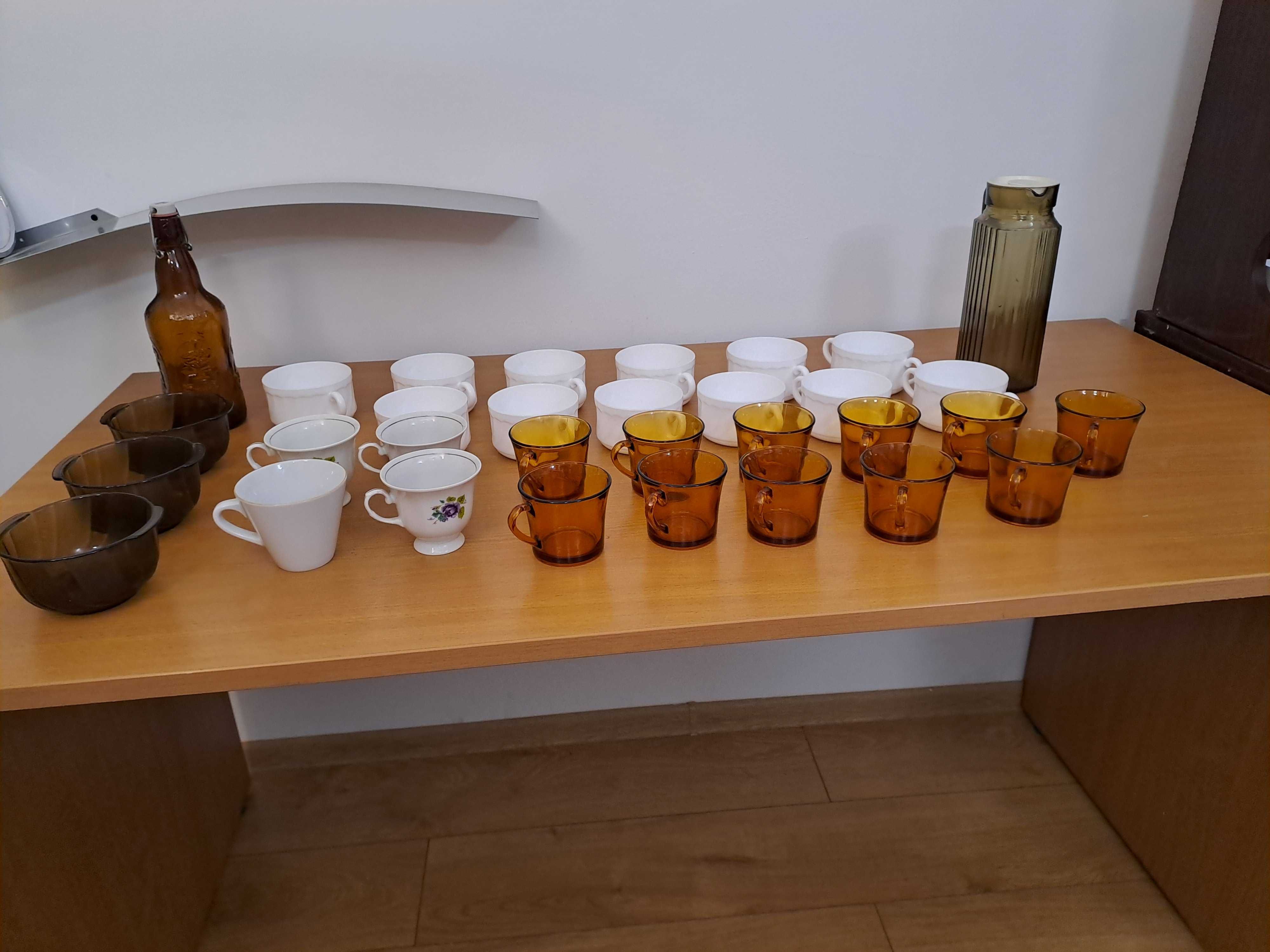 Oryginalne szklanki kubki Duralex barszczówki Prl