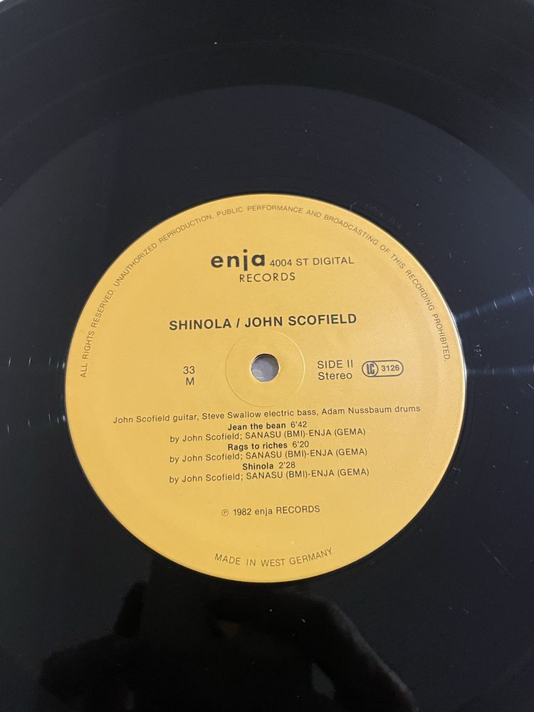 John Scofield Shinola EX+ Germany lp