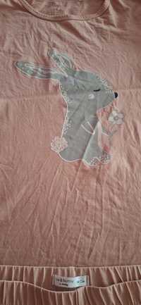 Piżama z długim rękawem z królikiem Sinsay 134 cm