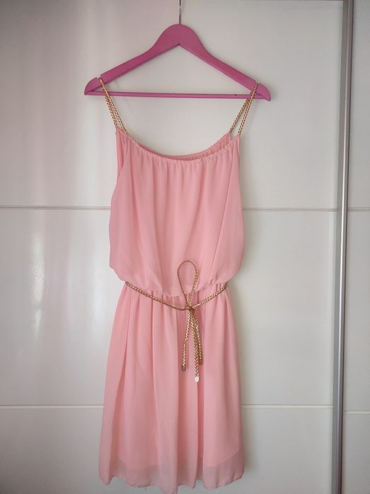 Vestido rosa claro de cerimônia - novo