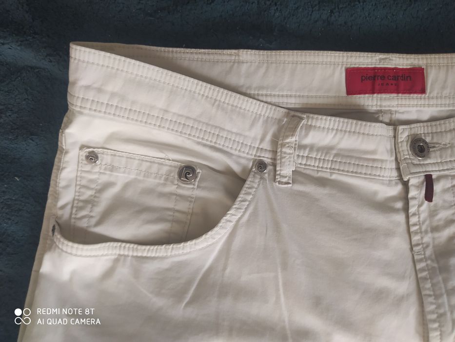 Spodnie męskie bawełniane cienkie, jasne, Pierre Cardin,XXL