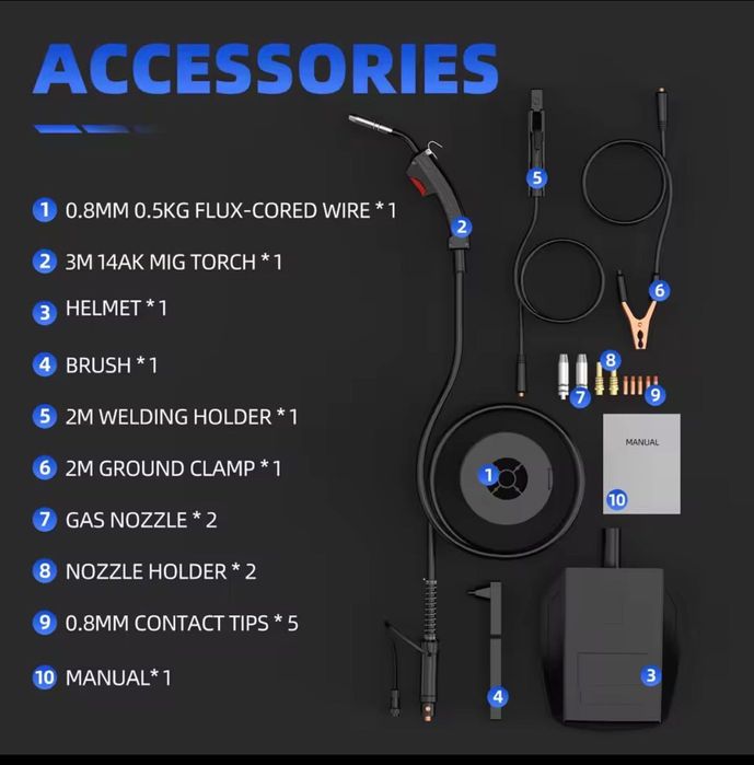 Máquina de soldar mma tig oferta fio   novas em caixa