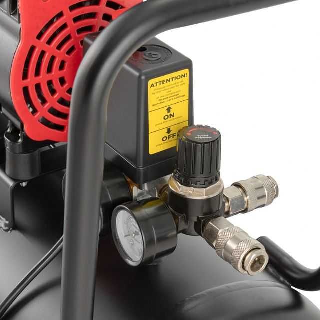Компресор 50 л, 1.5 кВт, безмасляний, 2 циліндра. INTERTOOL PT-0034.