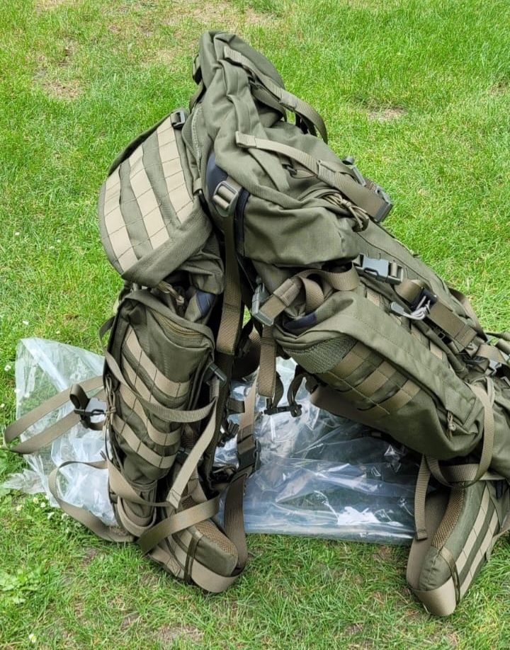 Plecak wojskowy komplet 3 sztuki 80 l, 100 l i mały tz. chlebak