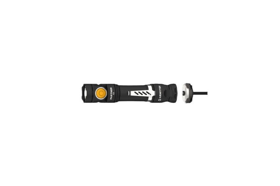 Latarka EDC Armytek PARTNER C2 Pro Magnet USB Warm-ciepłe