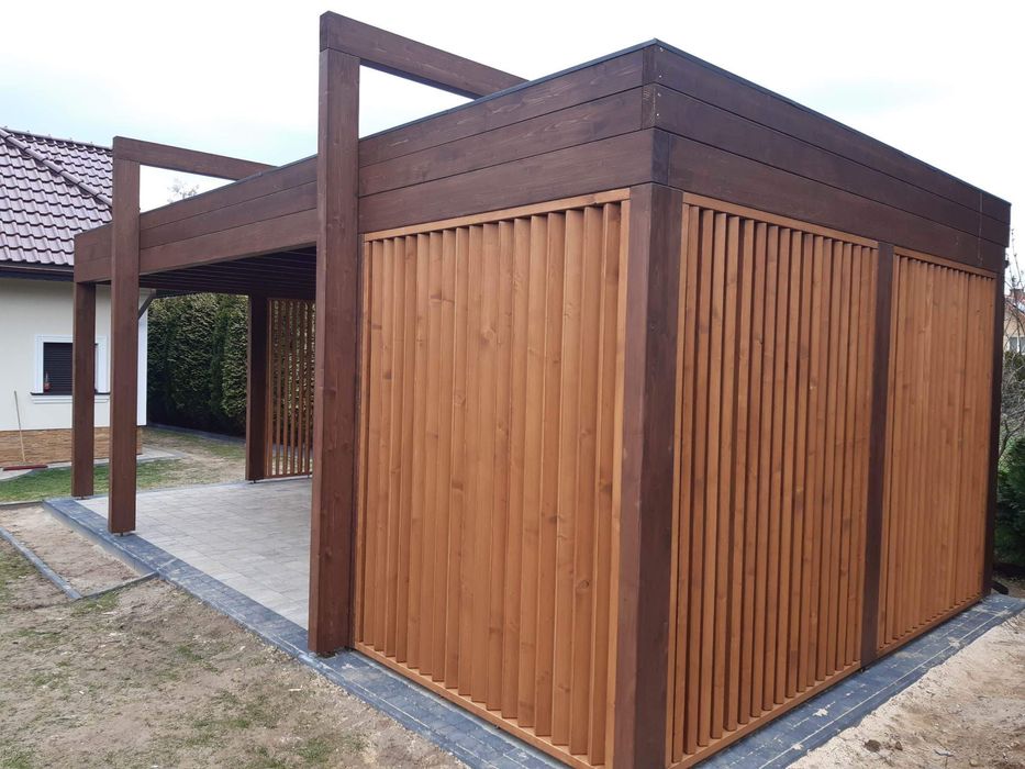 Nowoczesna altana ogrodowa