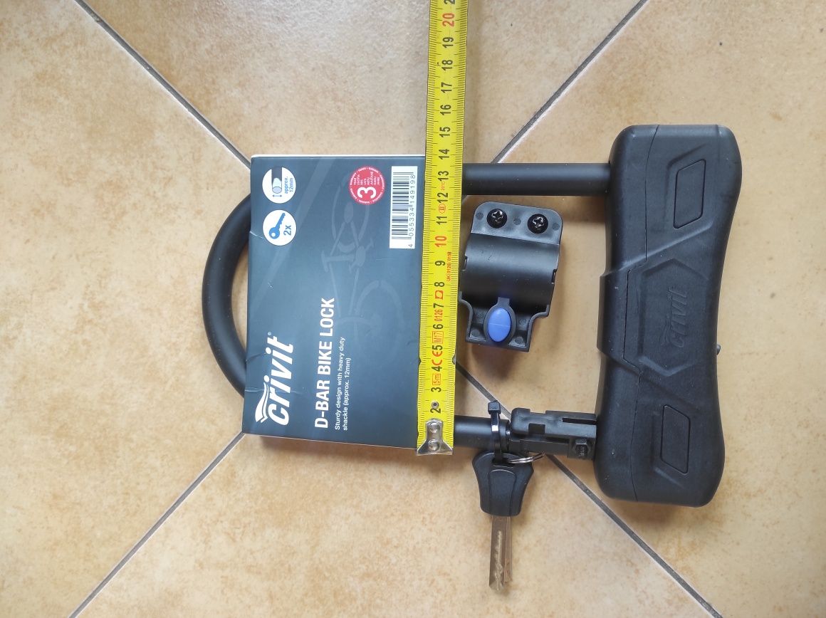 Велозамок u-lock Crivit® ГЕРМАНИЯ велосипедный замок скоба подкова