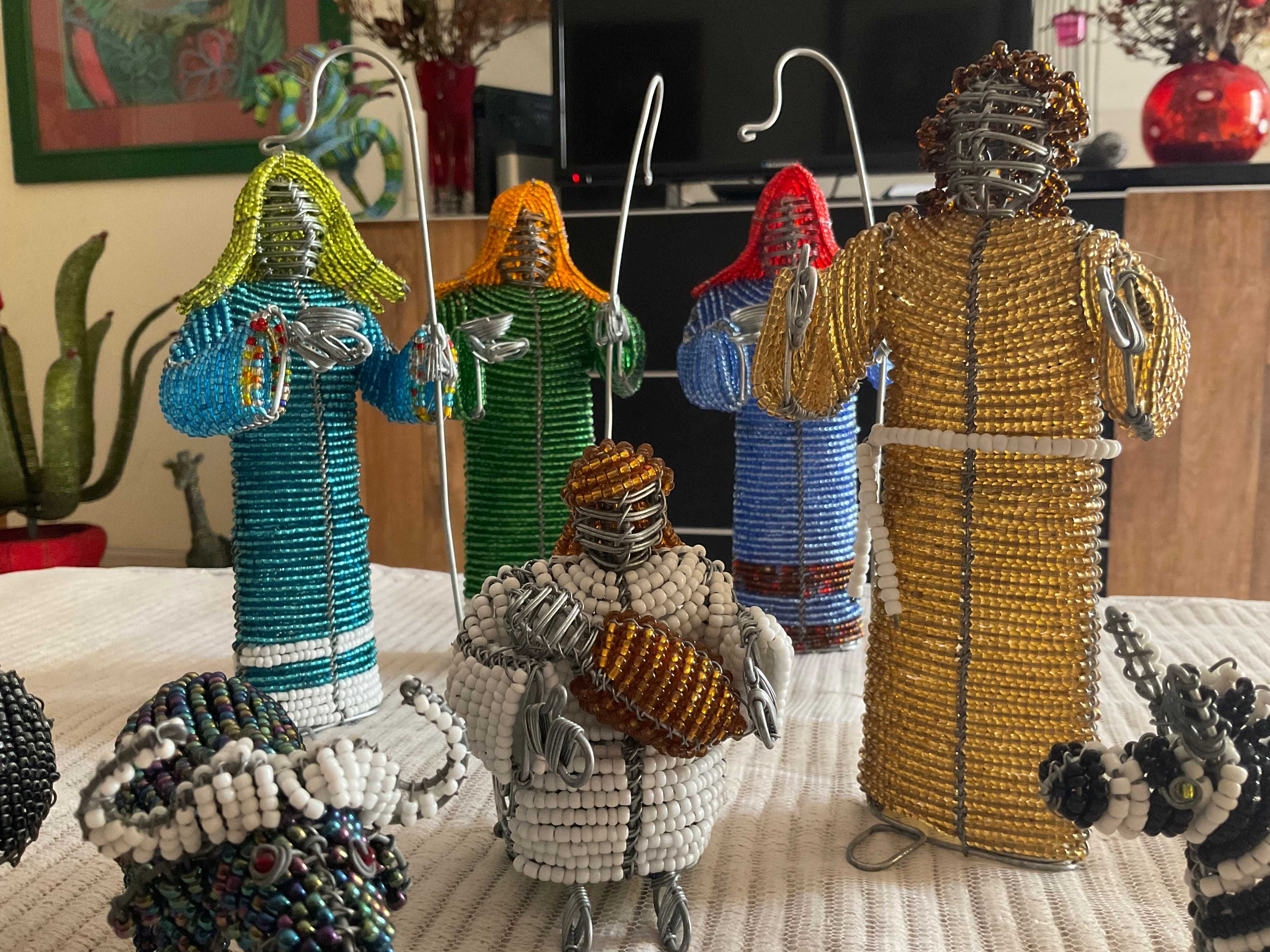 Em Saldo! Presépio em Missangas e Fio de Aço - MARAVILHOSO Para NATAL!
