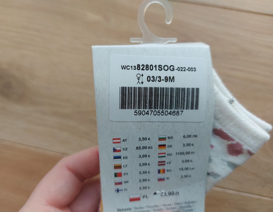 Skarpetki dziewczęce niemowlęce 3 - 9 M Coccodrillo