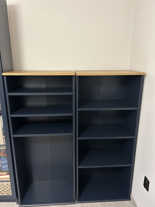 IKEA regał SKRUVBY  2 sztuki granatowe