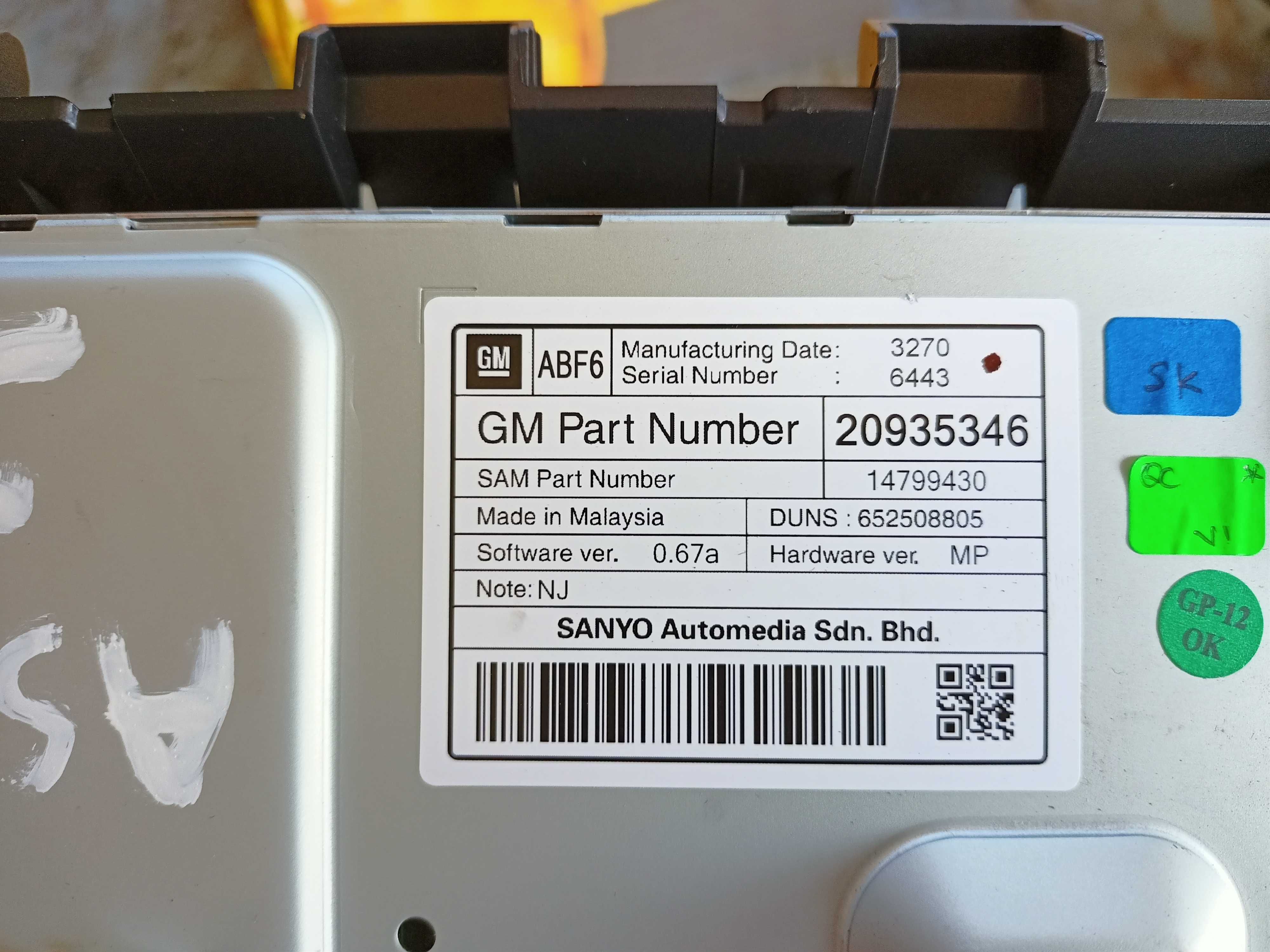 radio nawigacja 22.739.813 Opel Astra J komplet