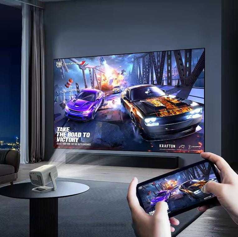 Przenośny MINI PROJEKTOR android WiFi RZUTNIK Autofocus Zenwire H8