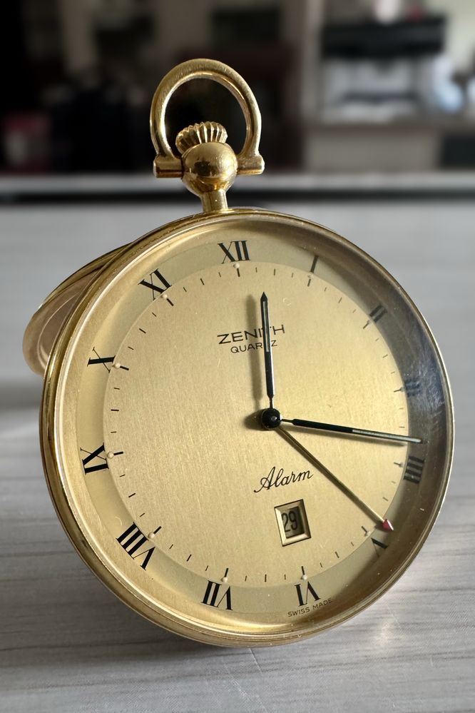 Zegarek kieszonkowy Zenith dual tone, data, VINTAGE