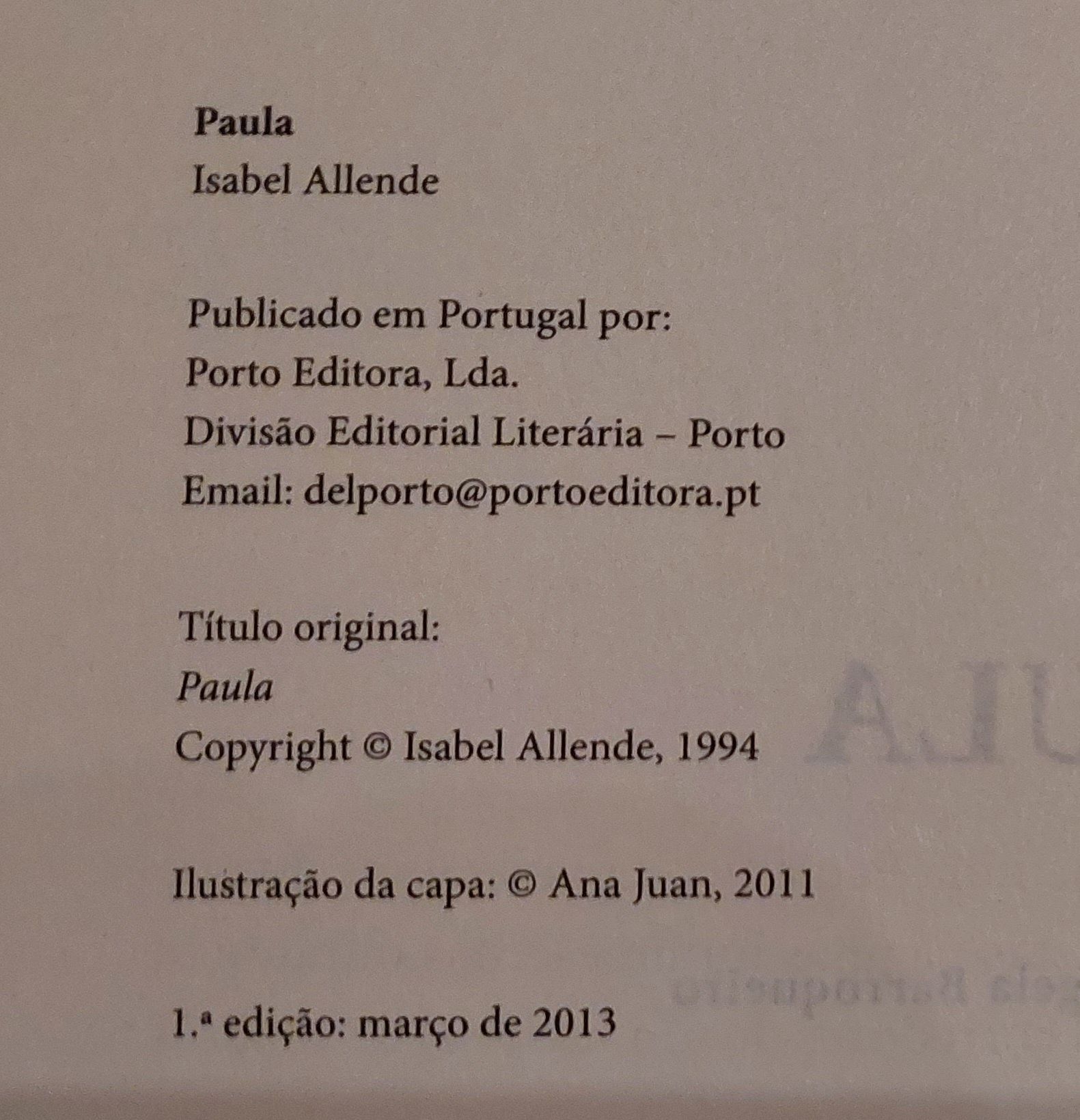 Livros Isabel Allende