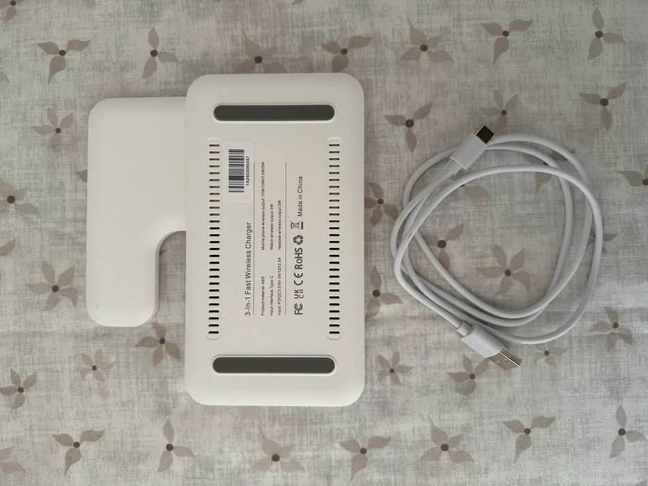 Carregador Wireless 3-em-1 + Carregador Wireless Belkin + Cabo USB-C