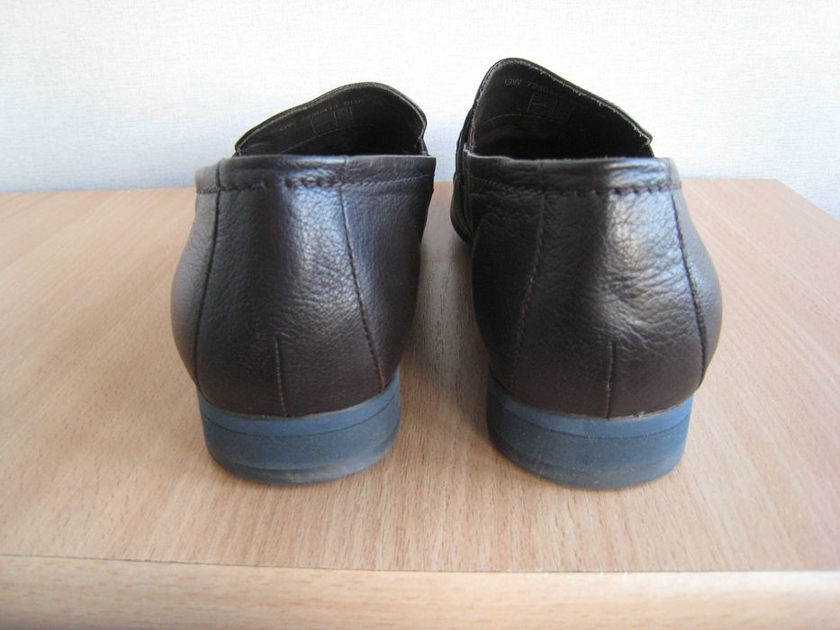 Туфли мужские кожаные коричневые 44 размер, скорее всего на узкую ногу