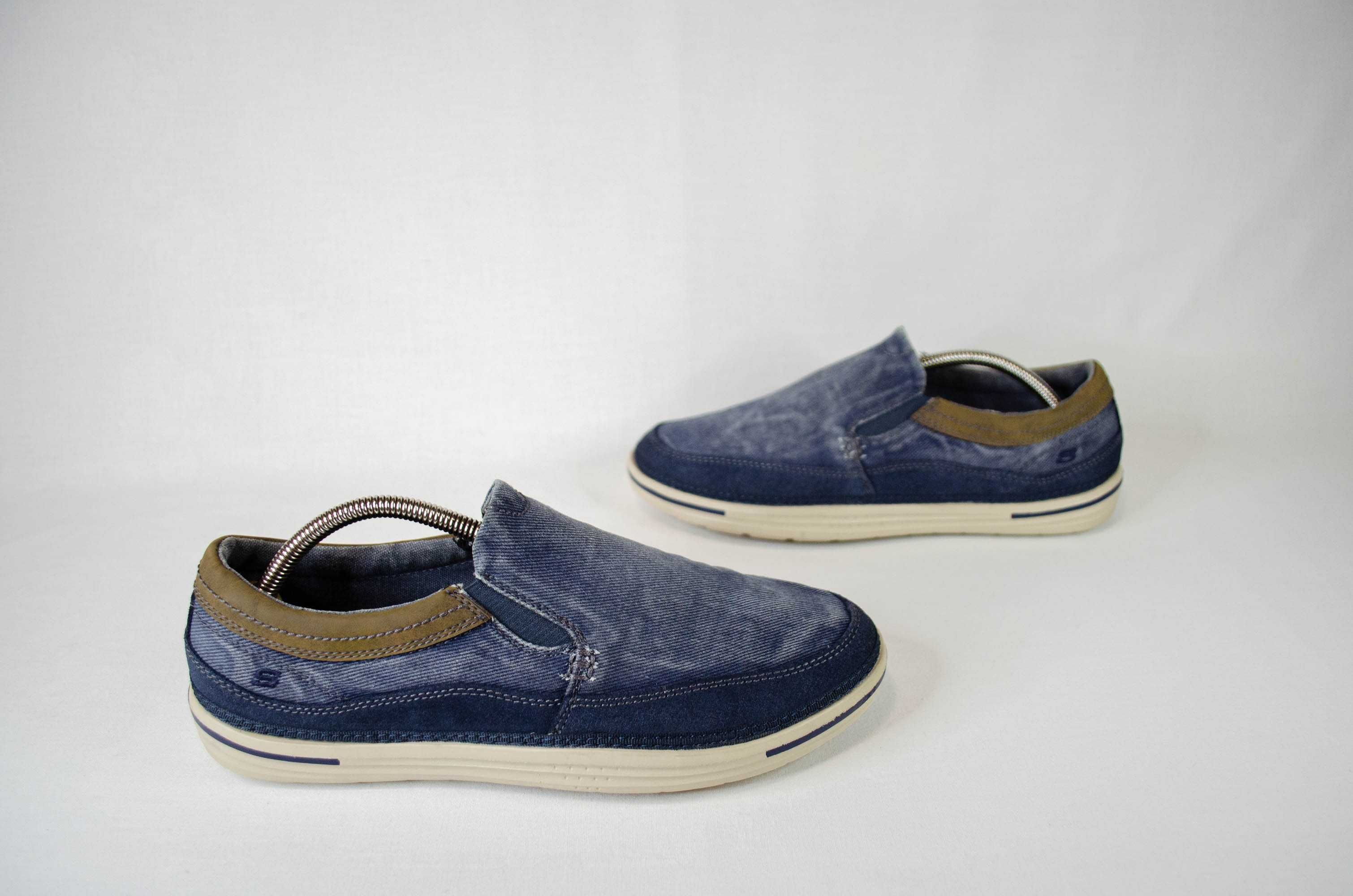 Skechers Мужские Кроссовки Слипоны Мокасины Оригинал! р. 41 26 см