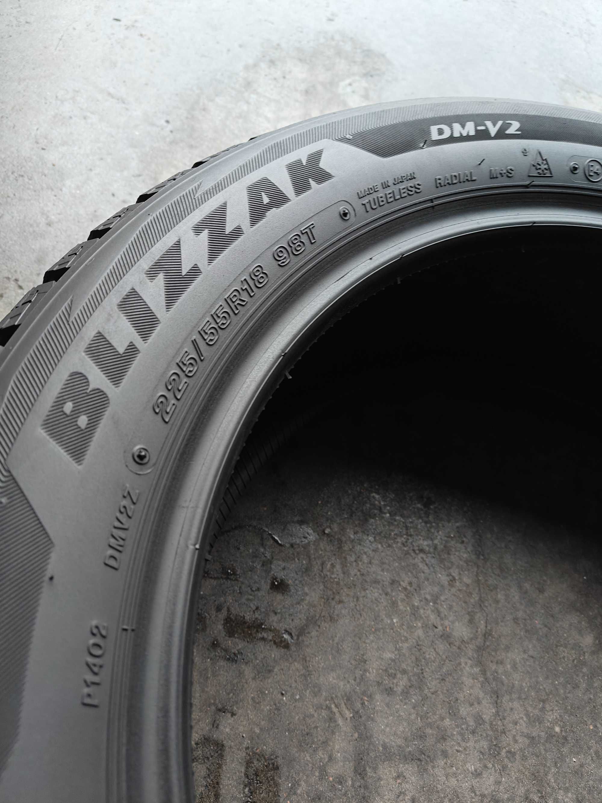 1шт/2шт. R18 225 55 шини зимові Bridgestone Blizak DM-V2 made Japan