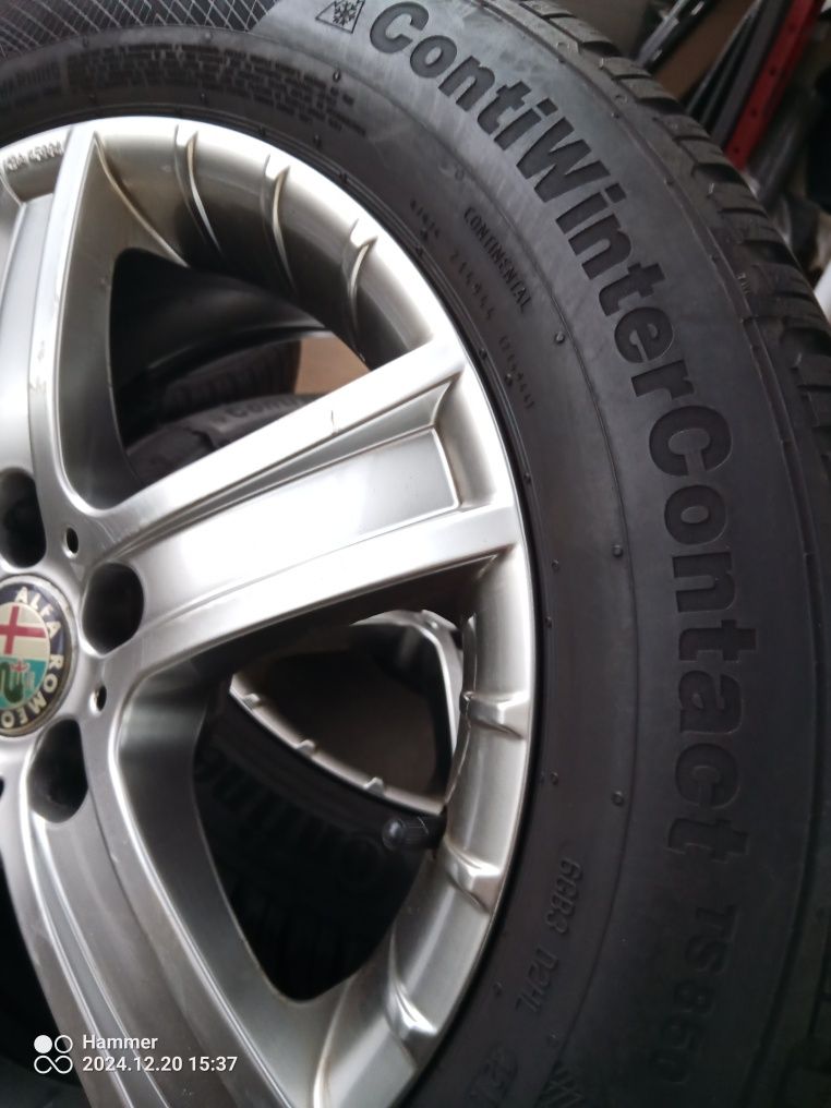 Felgi opony zimowe 215 /55 r16 Continental felgi 7j 16 et38