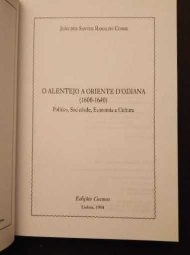 João dos Santos Ramalho Cosme - O Alentejo a Oriente d'Odiana