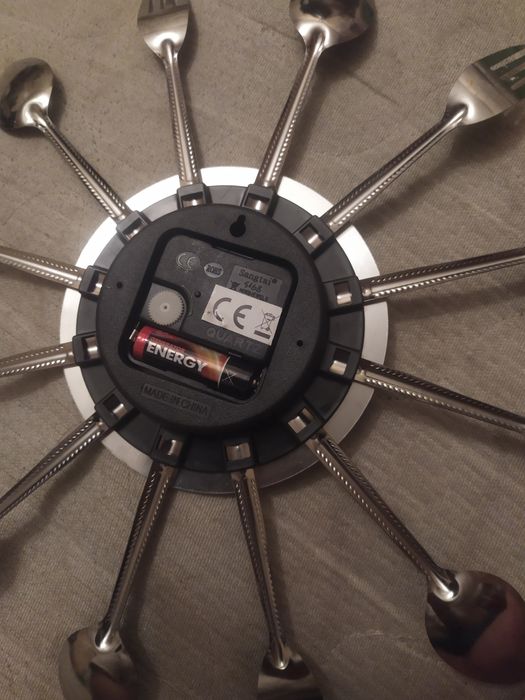 Часы настенные кварцевые кухонные Вилки-ложки