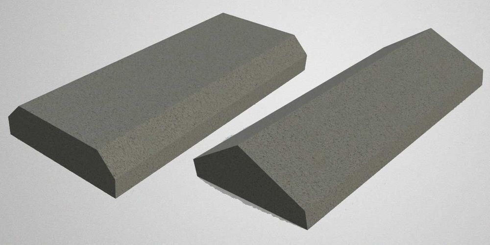 Шлакоблок, колотий блок, колони,  кришки, декор. Все для паркану.