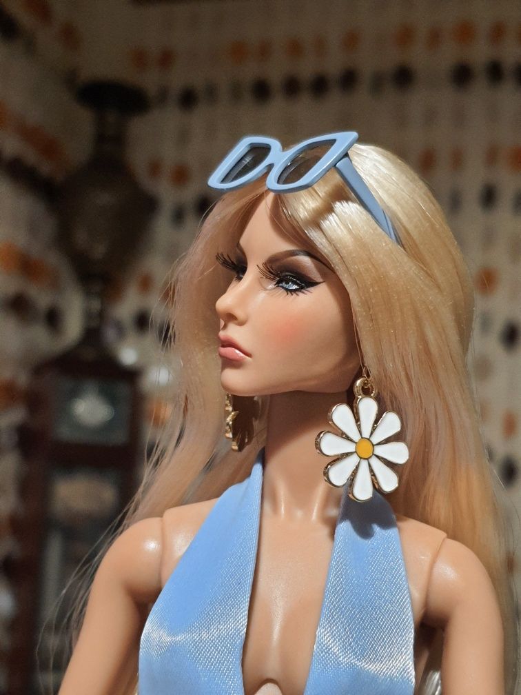 Серьги для кукол Интегрити тойс Integrity toys Barbie ромашки