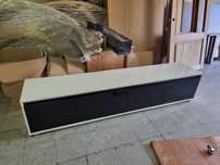 Móvel TV 200 x 40 preto e branco brilho