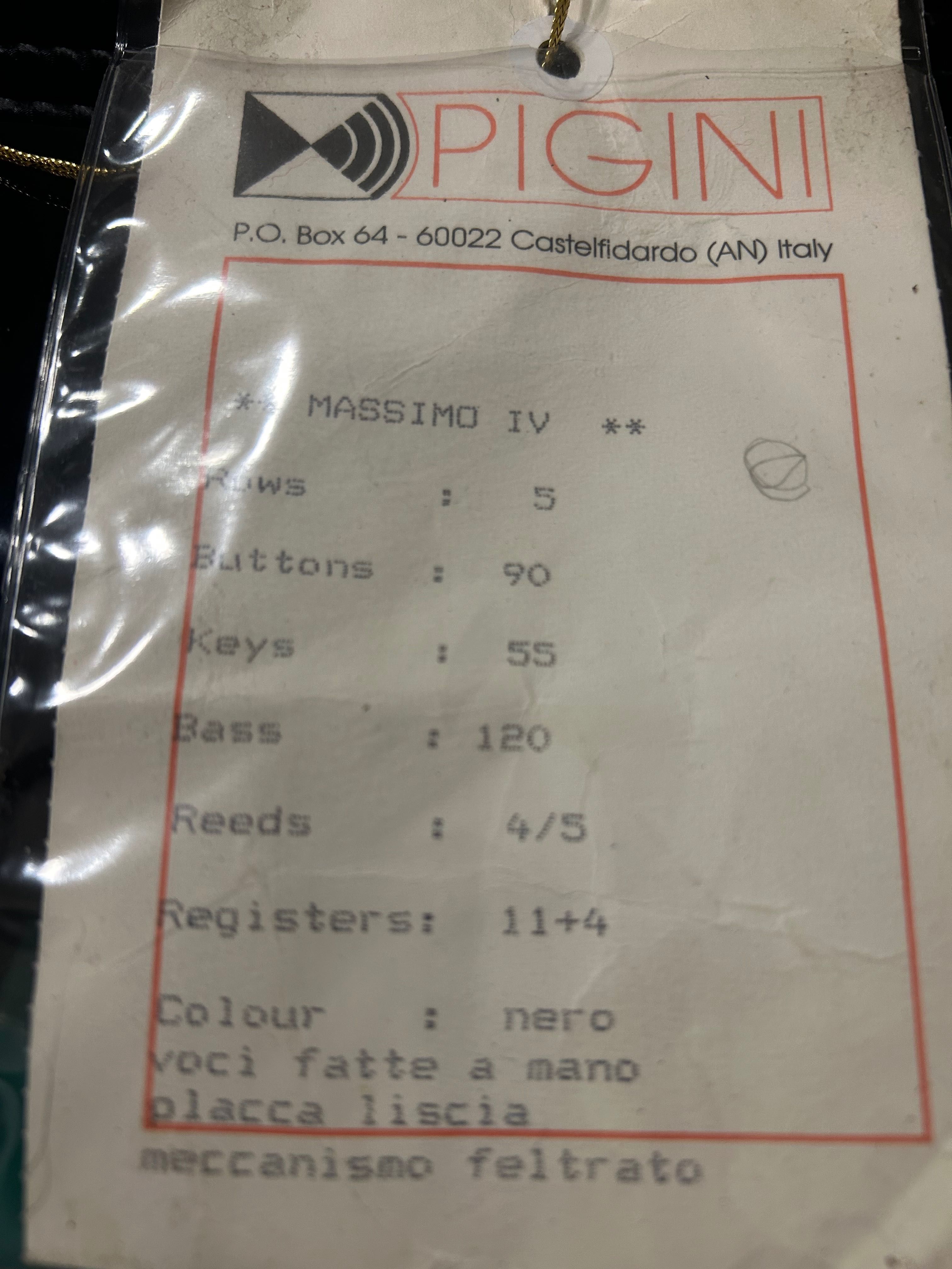 Acordeão PIGINI como novo