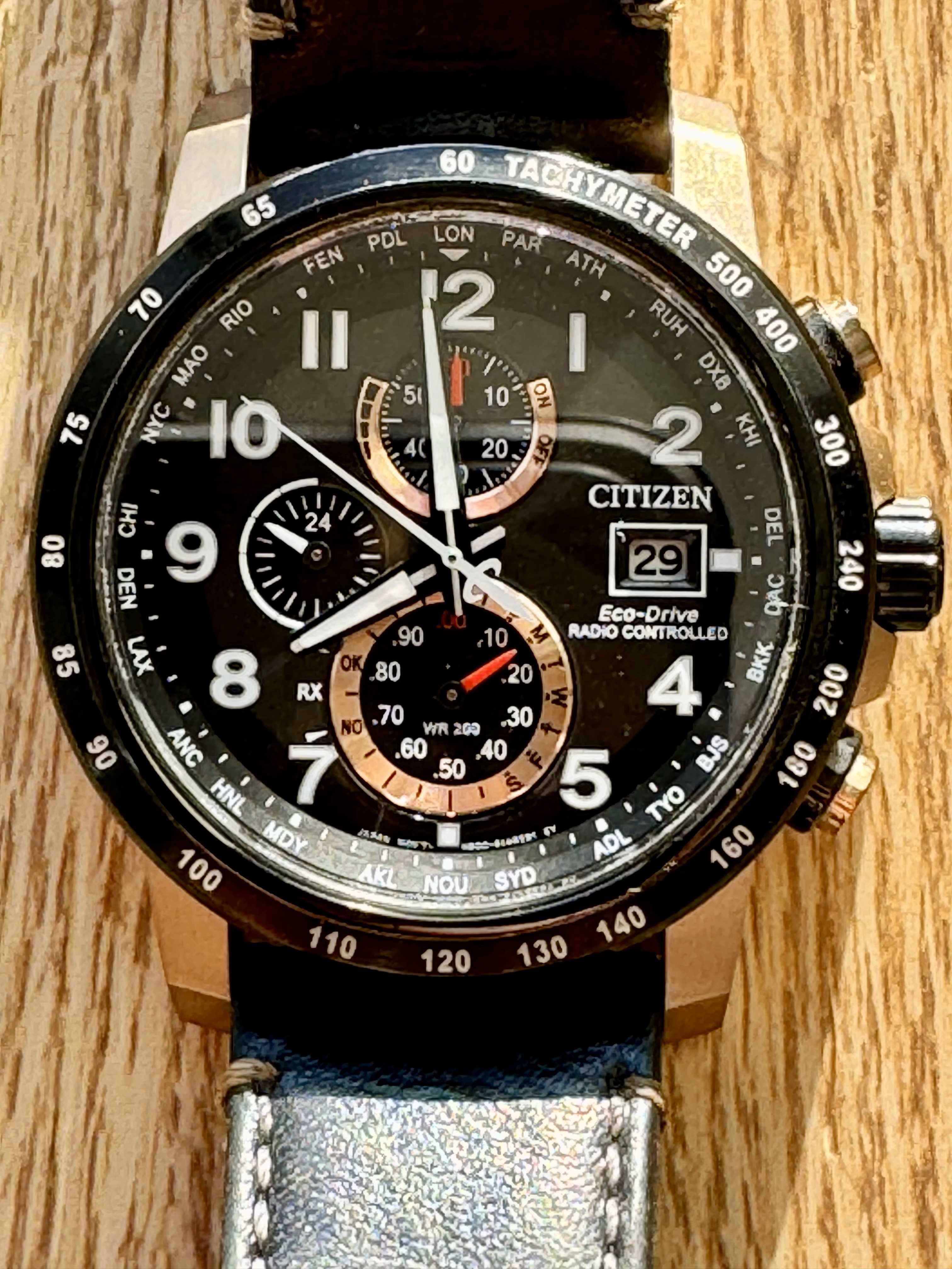 Zegarek męski Citizen Eco-Drive, elegancki sportowy casual na co dzień