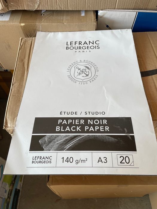 Blok rysunkowy A4 Lefranc & Bourgeois, blok  STUDIO CZARNY 140g 20ark.