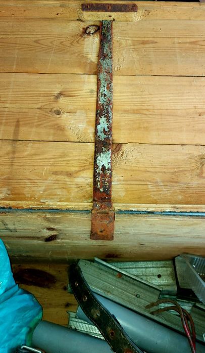 Сундук 78×38×33 см старинный с медной отделкой