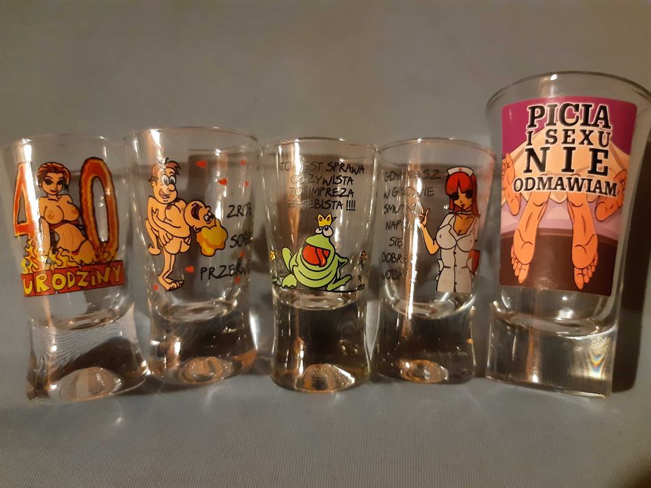 Kieliszki kolekcjonerskie imprezowe śmieszne