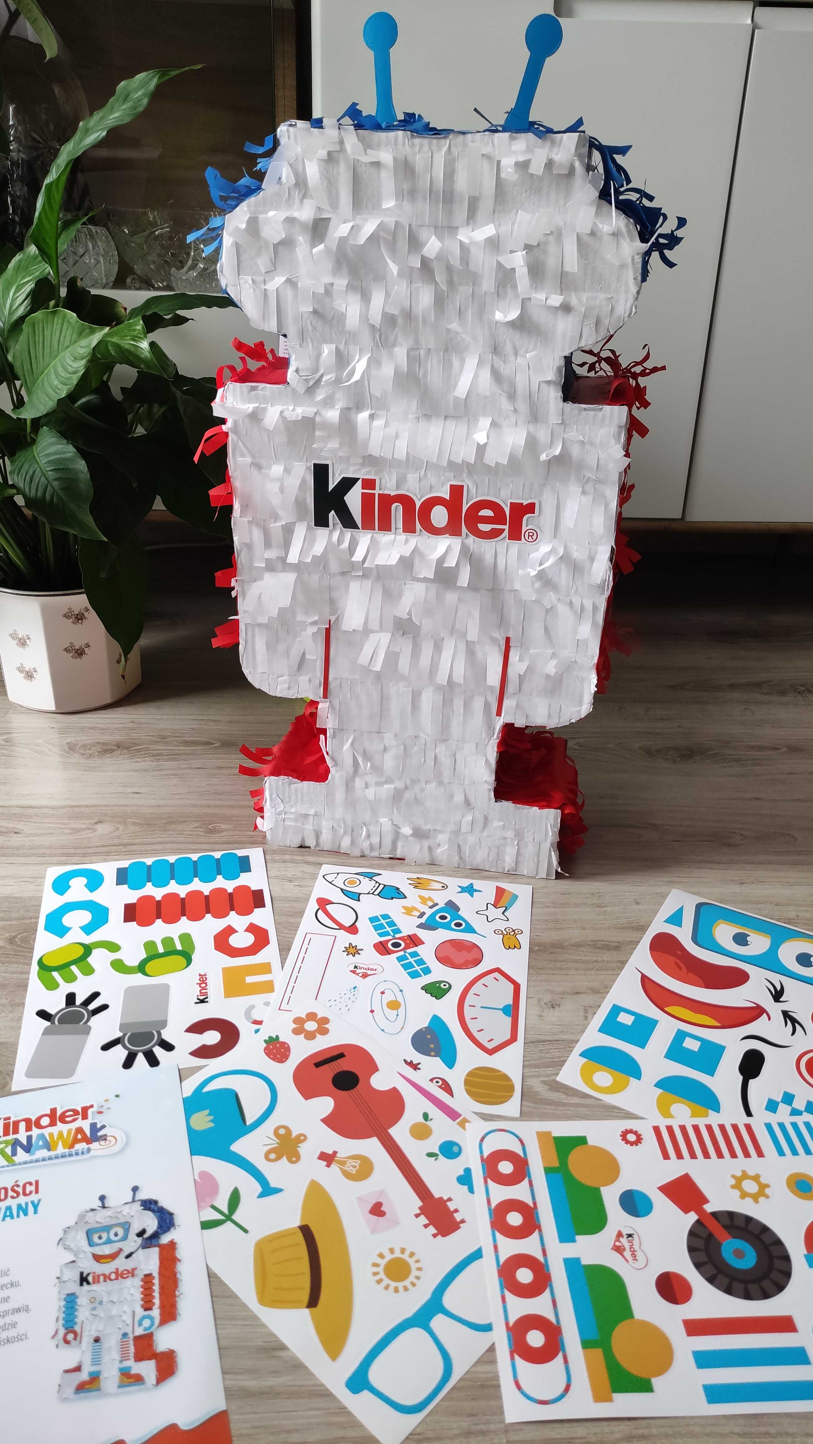 PINIATA KINDER ROBOT + zestaw naklejek