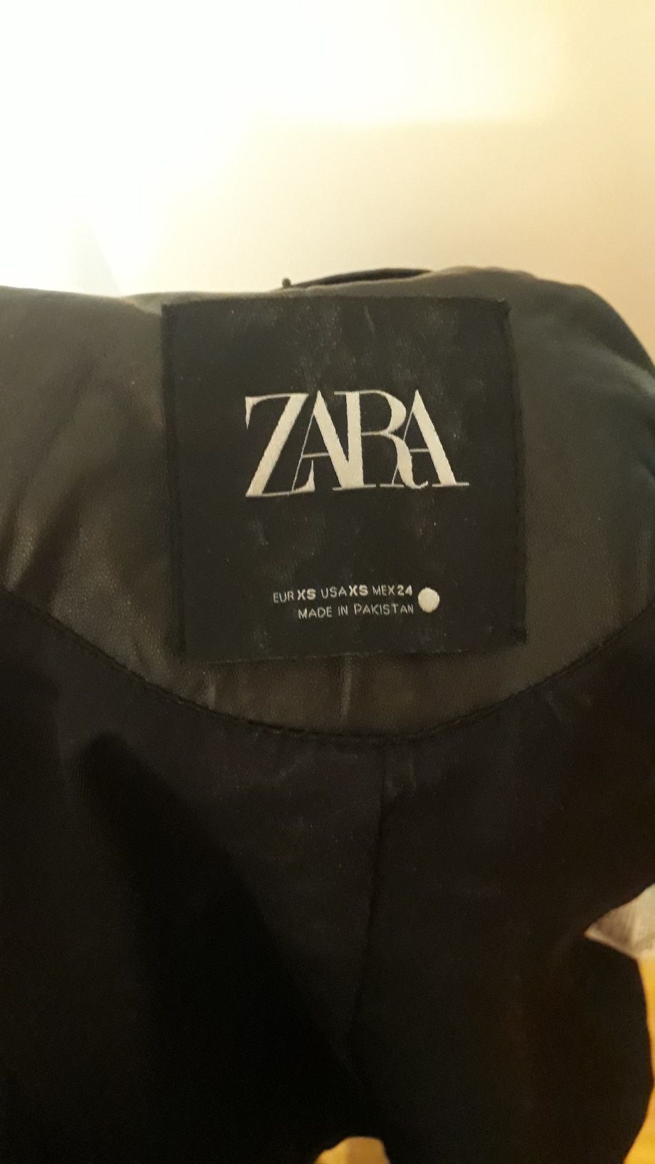 Zara Woman Kurtka skóra ramoneska 100% skóra naturalna XS