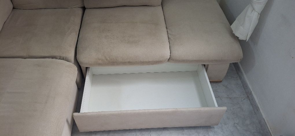 Sofá cama c/ gaveta