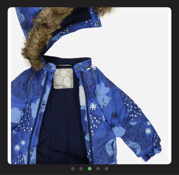 Продам зимний комбинезон Huppa 62см