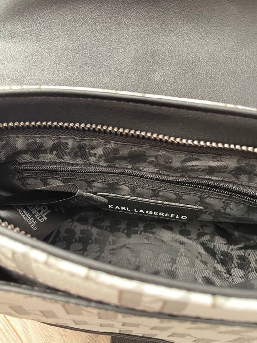 Сумка-Месенджер Karl Lagerfeld Monogram | White | Trend 2025 | Top |