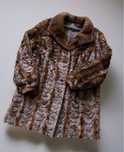 Futro naturalne norki brąz L XL 40 42 vintage fason jak nowe