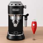 Кавоварка ріжкова еспресо Delonghi EC 685.BK, Спінювач Camry CR 4501R