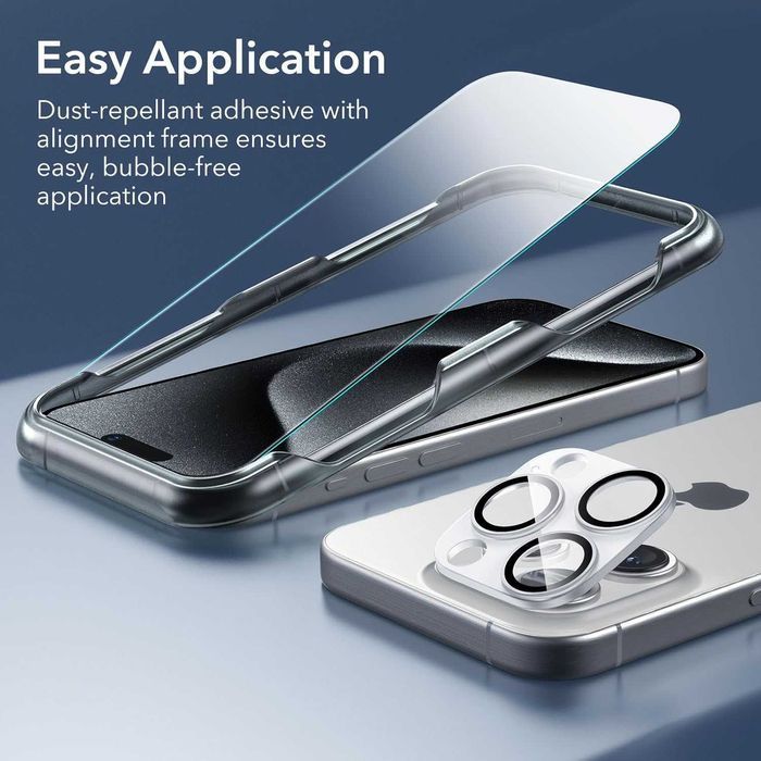 ESR Classic etui MagSafe do iPhone 15 Pro + szkło + aparat aplikator